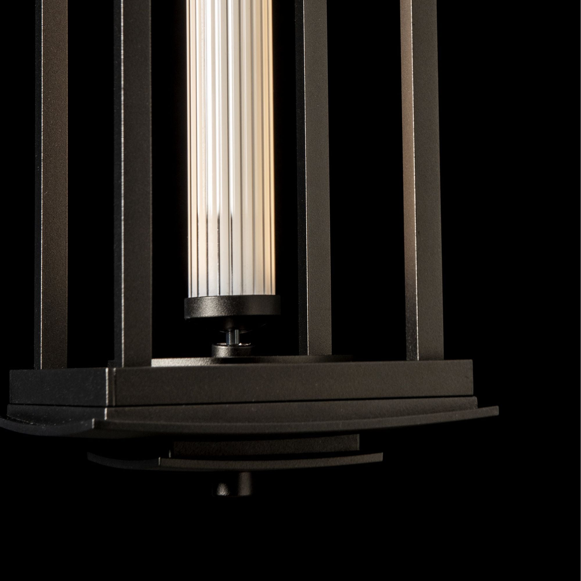 Athena 1-Light Large LED Lantern LED Clear Glass (ZM) in Oil Rubbed Bronze