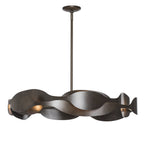 Waves Pendant 6-Light in Dark Smoke