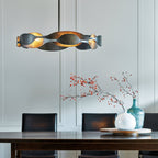 Waves Pendant 6-Light in Dark Smoke