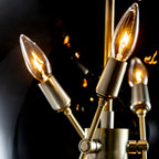 Sfera 6-Light Pendant 6-Light Clear Glass (ZM) in Modern Brass