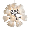 Mobius 16-Light Orb Pendant 16-Light Spun Frost (SH) in Dark Smoke