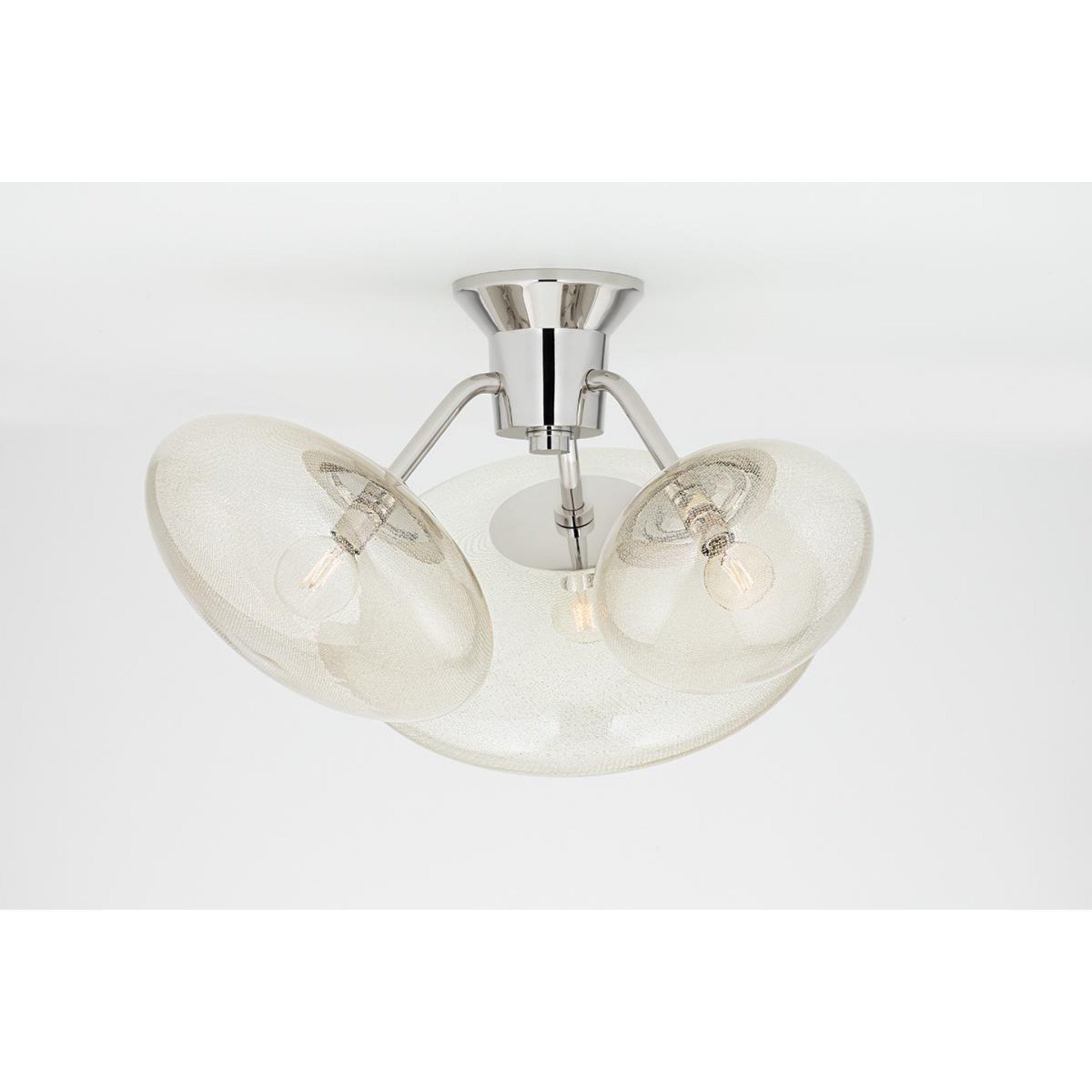 Opera 14-Light Chandelier in Polished Nickel by Kelly Behun 55L x 55W x 33H