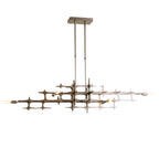 Grid Pendant 6-Light in Dark Smoke