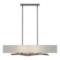 Brindille Pendant 4-Light Natural Anna Shade (SF) in Dark Smoke