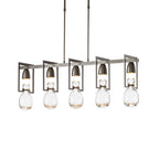 Apothecary Pendant 5-Light Clear Glass (ZM) in Dark Smoke