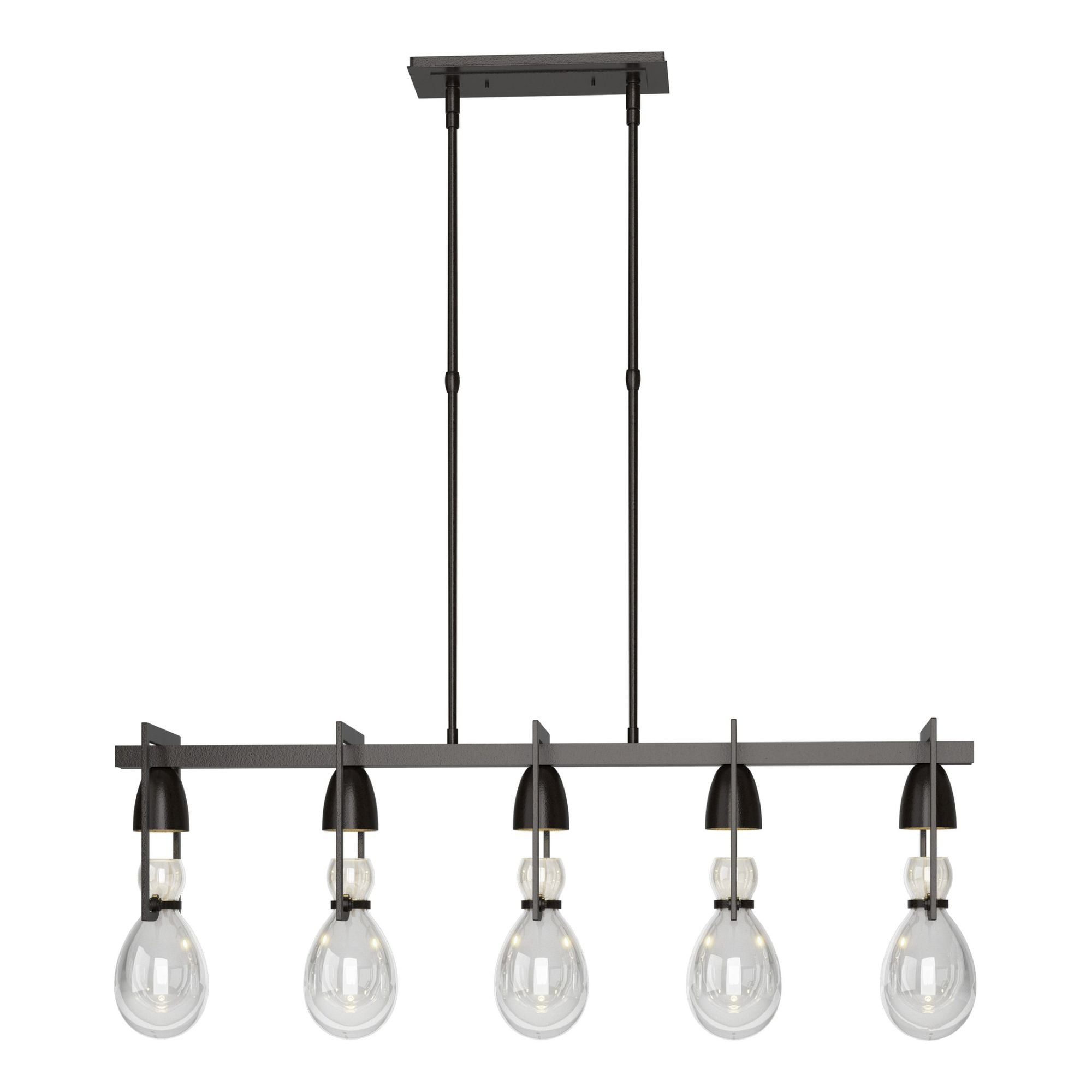 Apothecary Pendant 5-Light Clear Glass (ZM) in Oil Rubbed Bronze