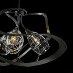 Nest Pendant 3-Light Clear Glass (ZM) in Dark Smoke