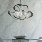 Nest Pendant 3-Light Clear Glass (ZM) in Dark Smoke