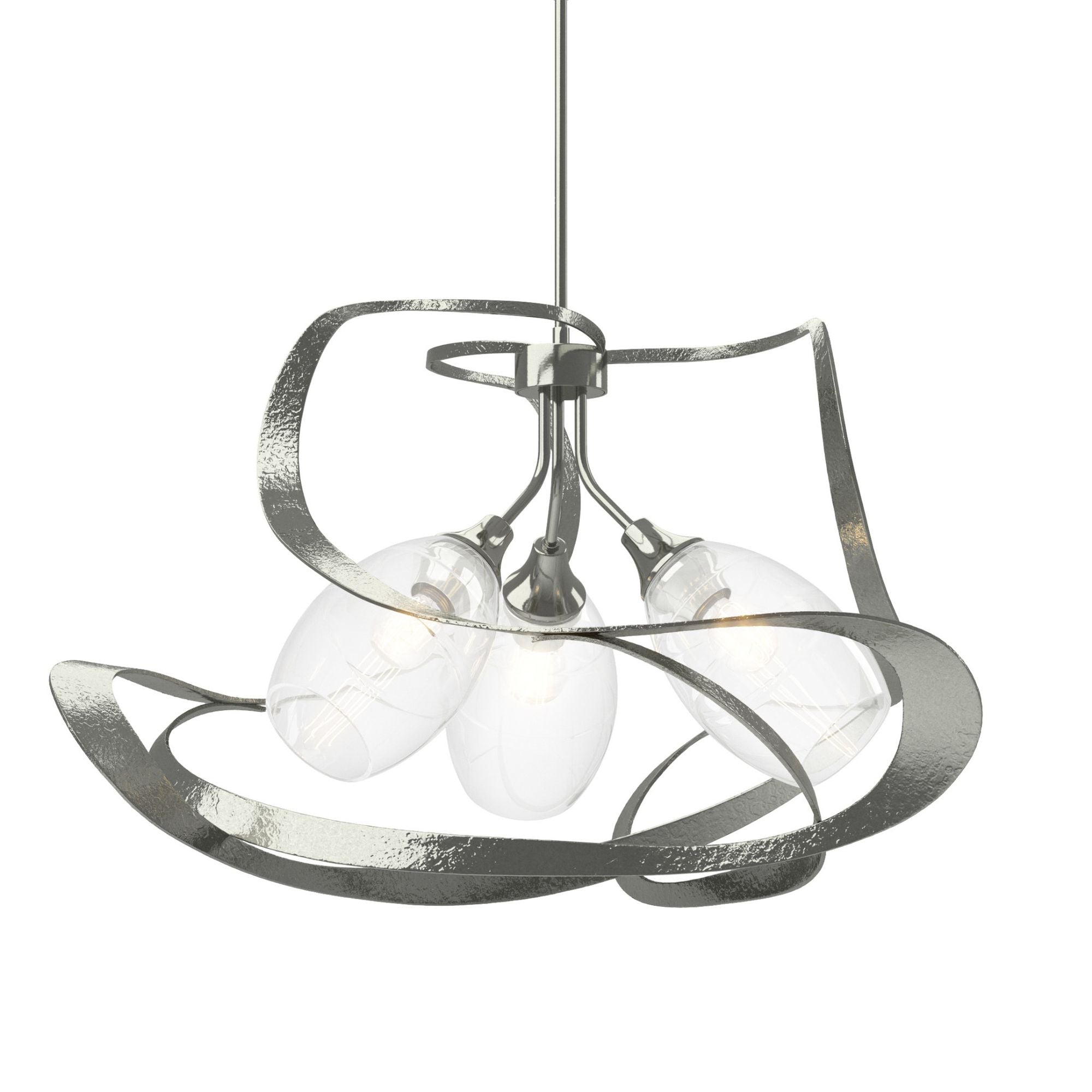 Nest Pendant 3-Light Clear Glass (ZM) in Sterling