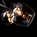 Vine Pendant 7-Light Clear Glass (ZM) in Black