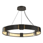 Aura Pendant 6-Light Clear Glass (ZM) in Dark Smoke