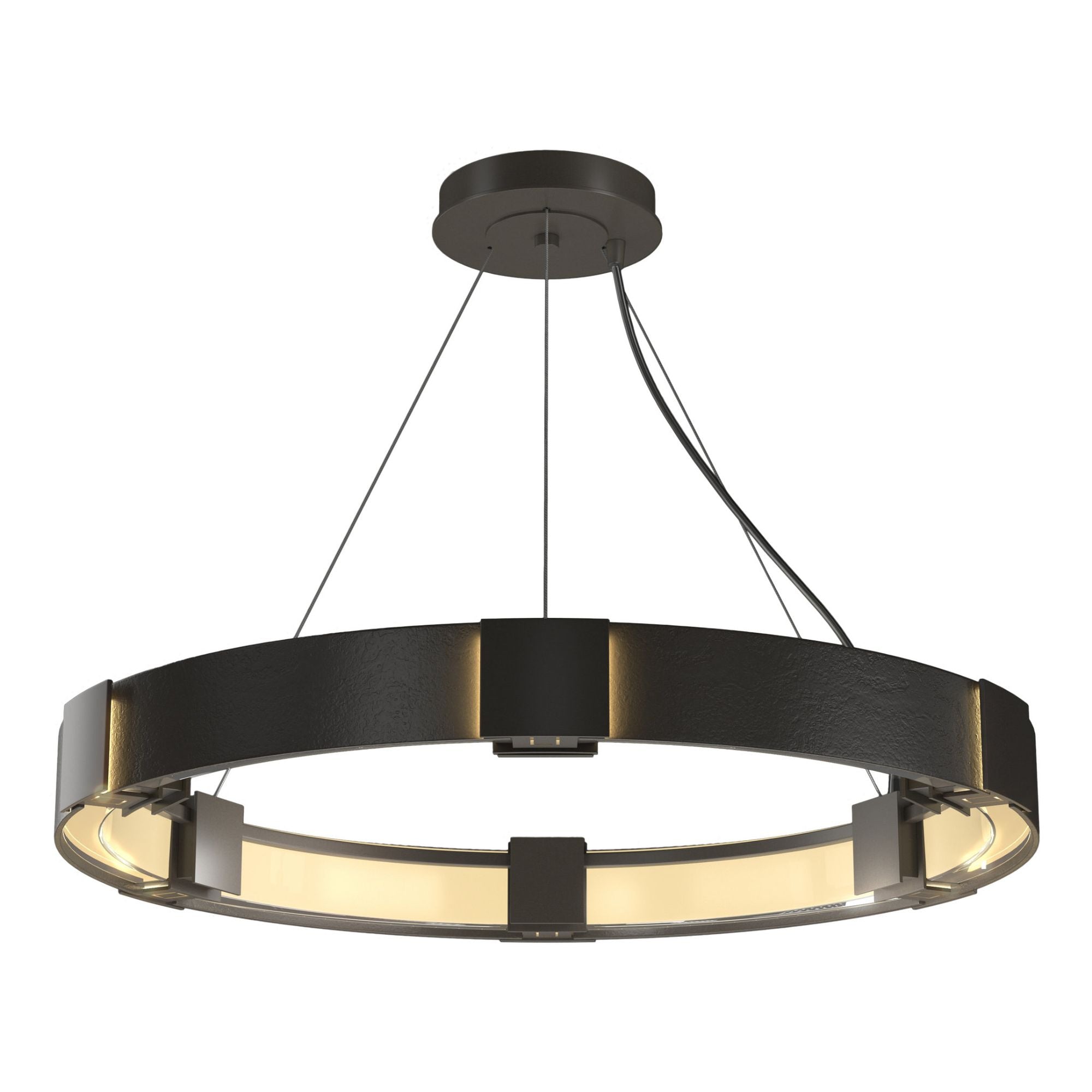 Aura Pendant 6-Light Clear Glass (ZM) in Dark Smoke