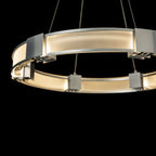Aura Glass Pendant 6-Light Frosted Glass (FD) in Sterling