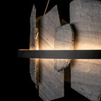 Ardesia Circular LED Pendant Slate LED in Black