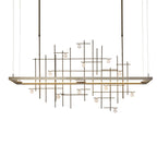 Spring LED Pendant LED Clear Bubble Glass (YG) in Dark Smoke
