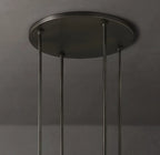 Ravelle Round Milk Glass Chandelier 60"