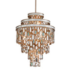 Dolcetti 7-Light Chandelier in Champagne Leaf 18L x 18W x 24.5H