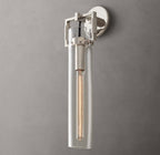 Machinist Glass Cylinder Sconce 16"