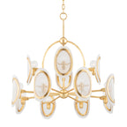 Danes 12-Light Chandelier in Vintage Gold Leaf 34L x 34W x 33H