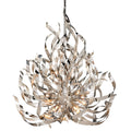 Graffiti 12-Light Chandelier in Silver Leaf/Stainless Steel 44W x 48H