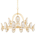 Danes 18-Light Chandelier in Vintage Gold Leaf 50L x 50W x 33H