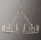 19TH C. ENGLISH OPENWORK ROUND CHANDELIER 60"