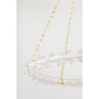 Lindley 1-Light Chandelier in Aged Brass 54.5L x 54.5W x 4.625H