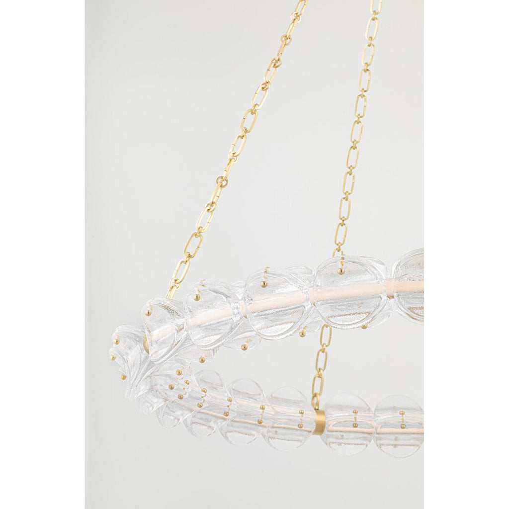 Lindley 1-Light Chandelier in Polished Nickel 40L x 40W x 4.625H