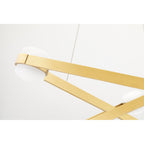 Orbit 6-Light Chandelier in Aged Brass 38L x 38W x 13.75H
