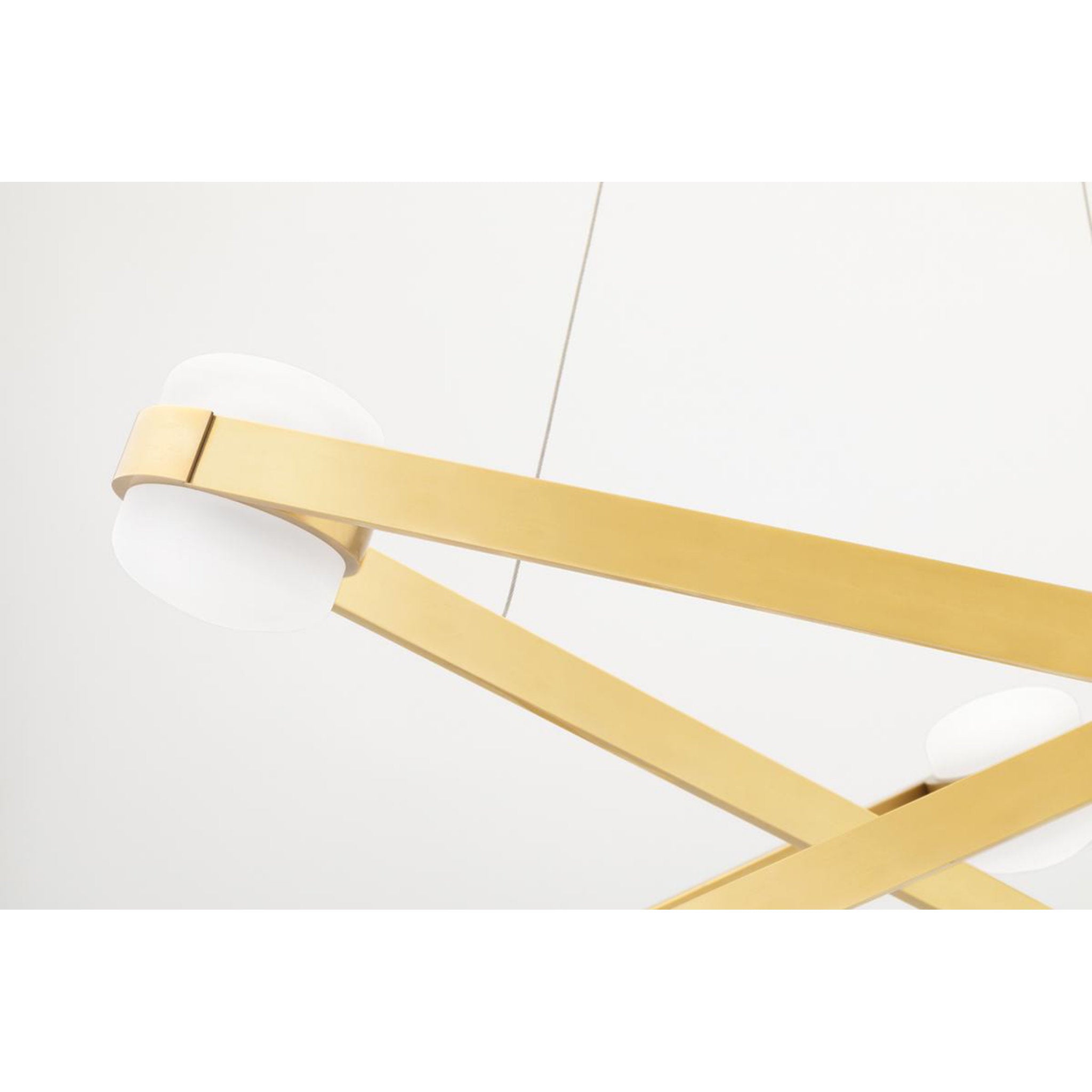 Orbit 6-Light Chandelier in Aged Brass 38L x 38W x 13.75H