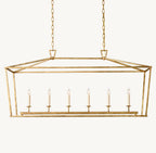 19th C. English Openwork Rectangular Chandelier 54"