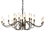 Lisse 20 Arm Chandelier 20-Light in Dark Smoke
