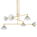 Mendon 6-Light Chandelier in Aged Brass 58L x 58W x 25.5H