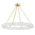 Lindley 1-Light Chandelier in Aged Brass 40L x 40W x 4.625H