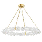 Lindley 1-Light Chandelier in Aged Brass 40L x 40W x 4.625H