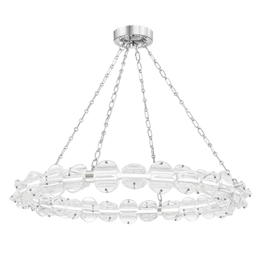 Lindley 1-Light Chandelier in Polished Nickel 40L x 40W x 4.625H
