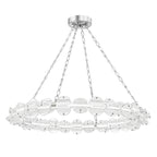 Lindley 1-Light Chandelier in Polished Nickel 40L x 40W x 4.625H