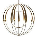 Double Cirque Large Scale Chandelier 12-Light in Dark Smoke