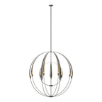 Double Cirque Large Scale Chandelier 12-Light in Dark Smoke