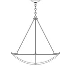 Compass Large Scale Pendant 3-Light Opal Glass (GG) in Dark Smoke