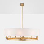 Durham 10-Light Chandelier in Aged Brass 42L x 42W x 14.5H
