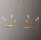 Torche De Verre Round Chandelier 58"