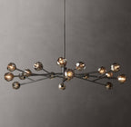 Boule De Cristal Smoke Glass Round Chandelier 72"