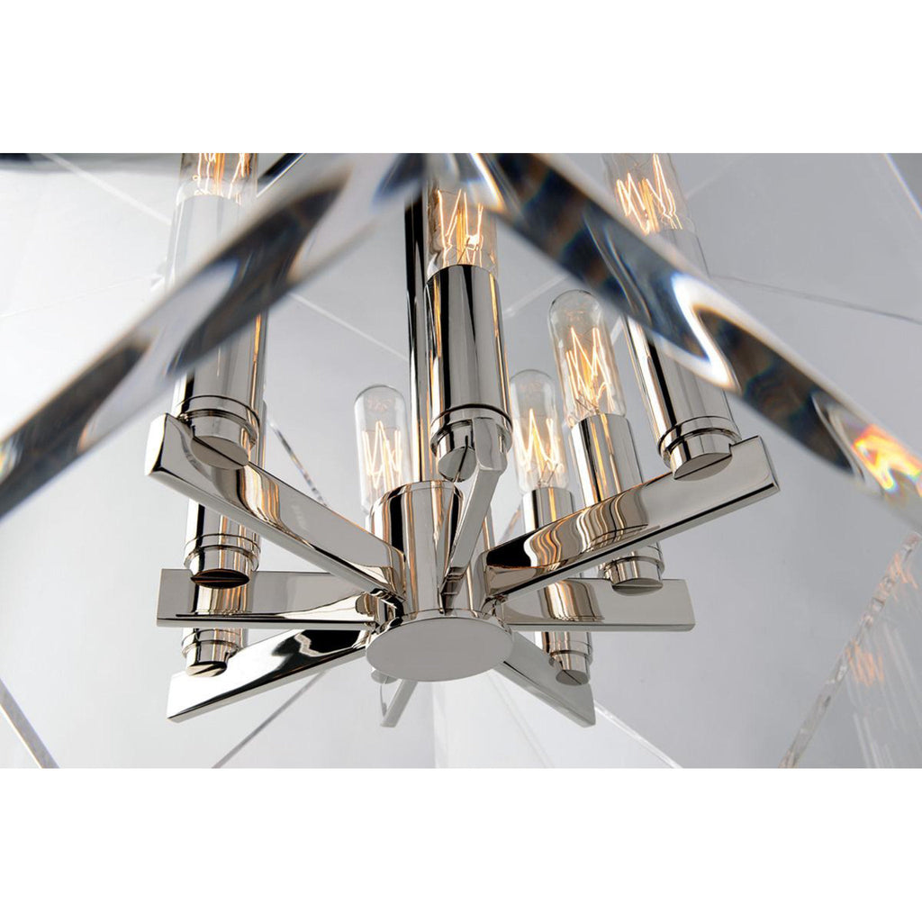 Travis 8-Light Chandelier in Aged Brass 20L x 20W x 26.5H