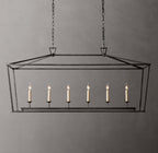 19th C. English Openwork Rectangular Chandelier 54"