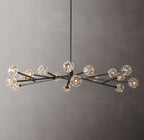 Boule De Cristal Clear Glass Round Chandelier 72"
