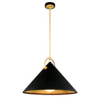 Charm 1-Light Chandelier in Gold Leaf 38L x 38W x 26.5H