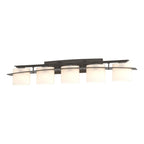 Arc Ellipse 5 Light Sconce 5-Light Opal Glass (GG) in Dark Smoke