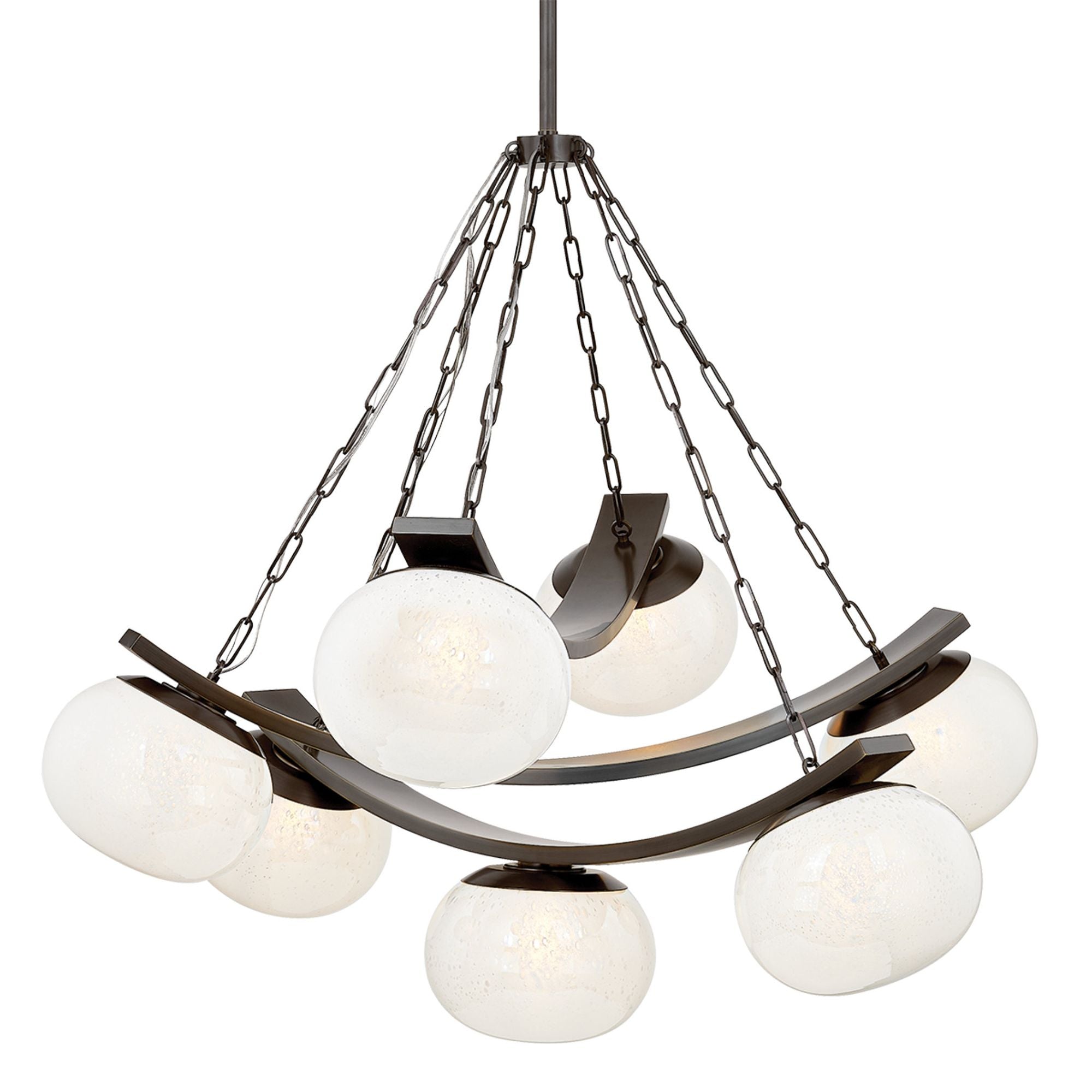 Duxbury 7-Light Chandelier in Distressed Bronze 43.75L x 43.75W x 39.75H