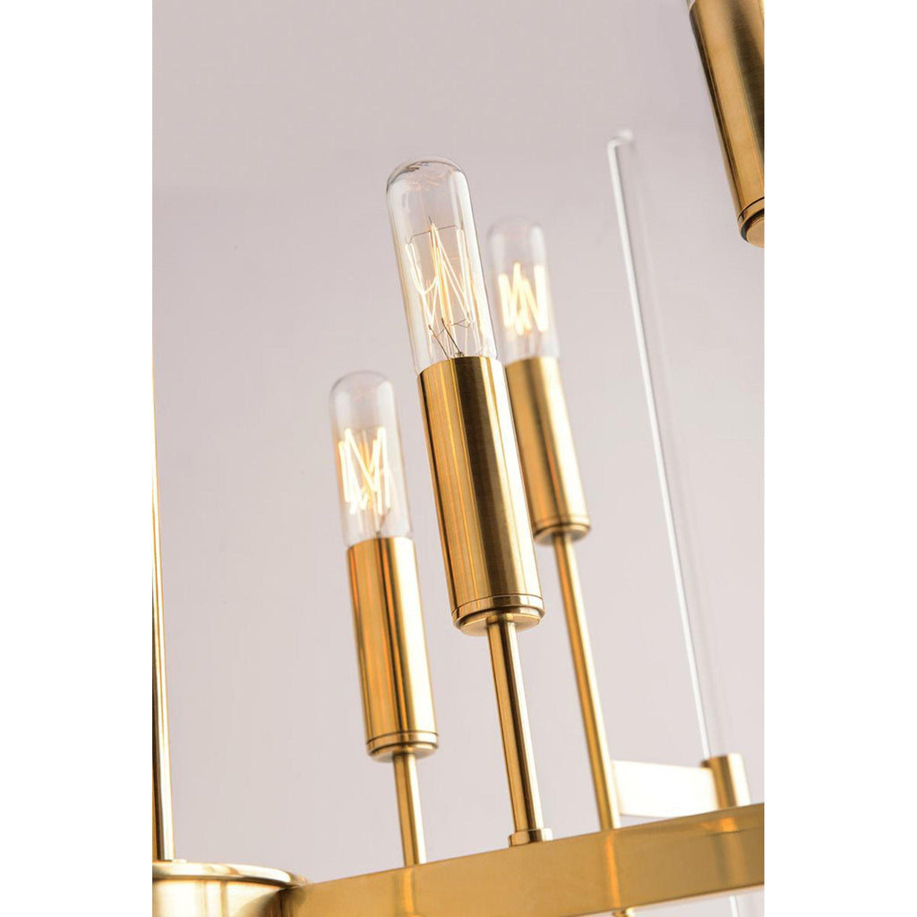 Bari 12-Light Chandelier in Polished Nickel 24L x 24W x 26.5H